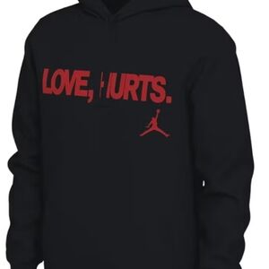 Nike Jalen Hurts Limited Edition Men's Love, Hurts Black and Red Hoodie Size XL